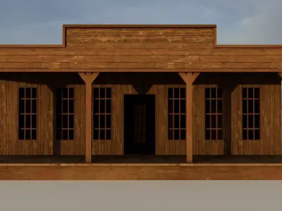 Sheriff Office Low-poly 3D model