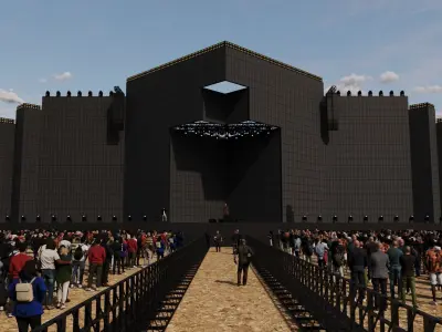 Big Festival Stage Design 3D model