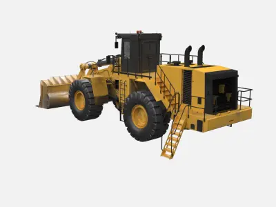Wheel Loader CAT GameReady Low-poly 3D model