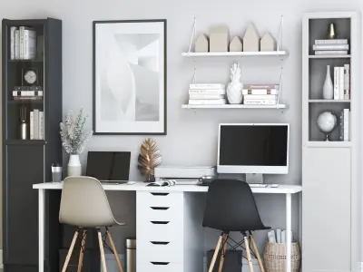 Office workplace 138 3D model