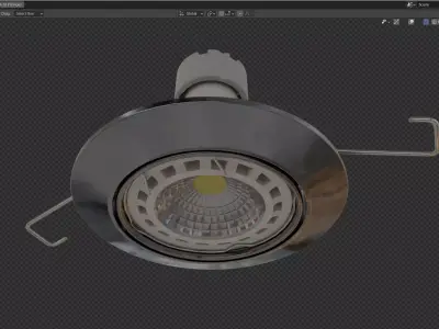 Downlight D64SC Low-poly 3D model