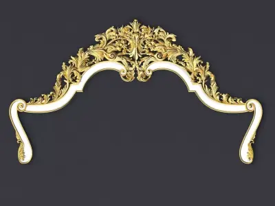 bed headboard 3D model