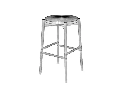Kotan High Stool 3D model