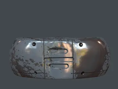 Gas mask helmet 3d model scifi Low-poly 3D model Low-poly 3D model