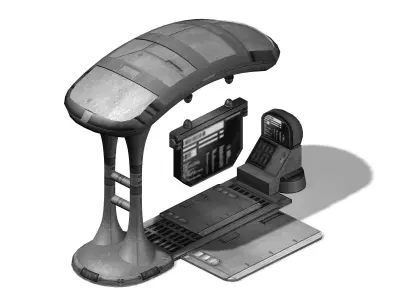 Station - Billboard 02 3D model