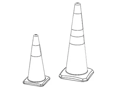 Safety Traffic Cone 3D model