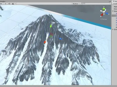 Snow and Desert Mountain Pack  - Low Poly Low-poly 3D model