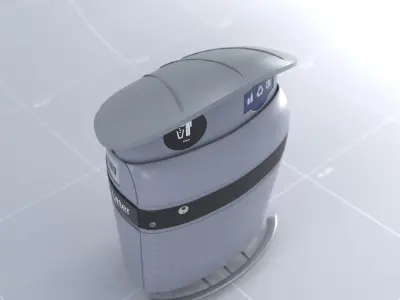 Toronto Waste Bin 01 3D model