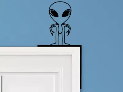 Alien Door Corner Decor 3D print model get