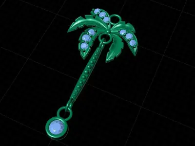 Coconut Pendant 3dm stl 3D print model 3D print model