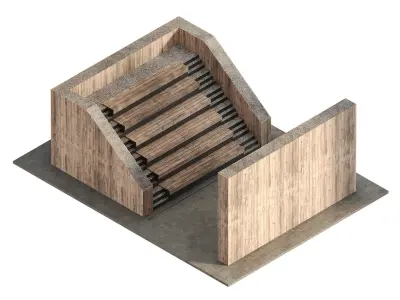 Open air cinema 3D model