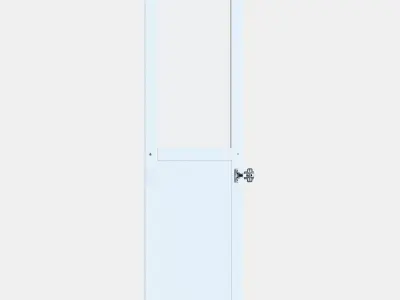 OXBERG Panel-glass door Low-poly 3D model