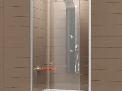 Shower doors Ravak Pivot 3D model