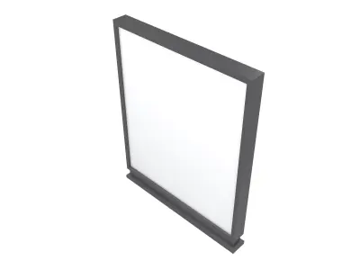 Advertising Display LCD Mockup v7 001 Low-poly 3D model