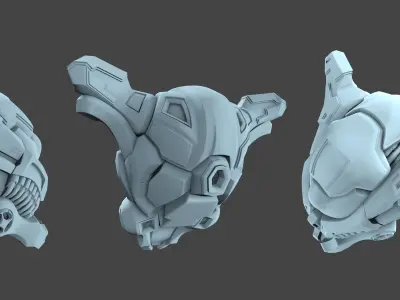 Elien Helmet 01 03 3D model