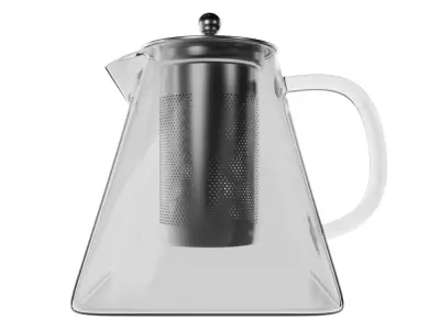 Glass Teapot 3D model