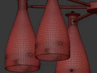 Mid-Century Coloured 3D model