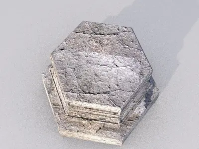 Pedestal Statue Sculpture Base 3D print model
