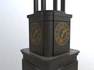 Hamburg St Michaelis Hauptkirche Low-poly 3D model