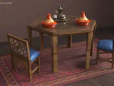  Arabian Dining Set with Tagines and Coffee Set 