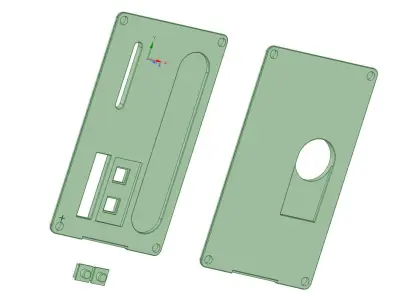 Billetbox Panels rev 4 with cutouts 3D print model