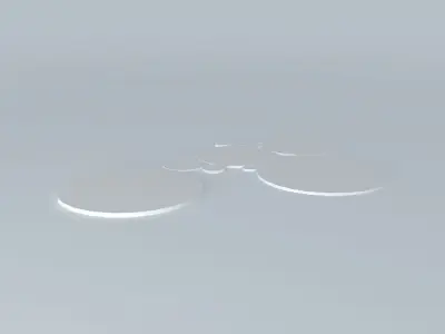 Plafon five bulbs 3D model