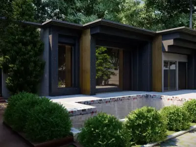 Flat villa 1 3D model