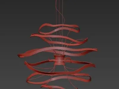 Calligraphy 1 Light Geometric Pendant 3D model