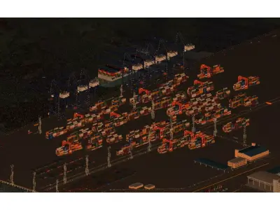 container port 3D model