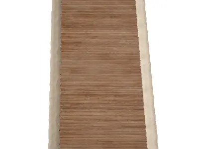 Coastal beach wooden decking access to the sea shore sand 3D model