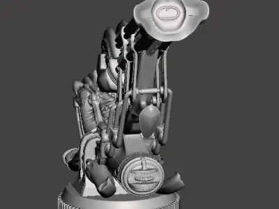 jockey alien 3d printable  3D print model