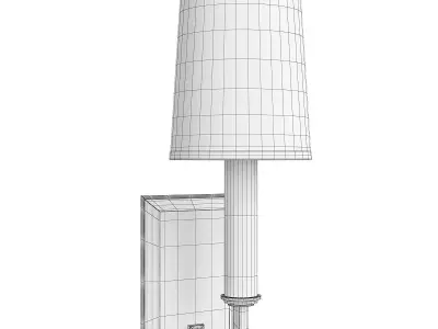 Clinton Sconce Low-poly 3D model