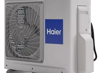 Haier air conditioner outdoor unit Low-poly 3D model