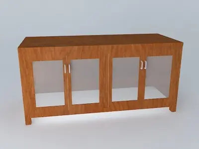 Glass door cabinet Free 3D model