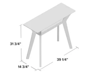 Gomes Console Table 3D model