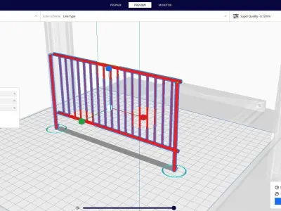 railing 1 3D print model by Scarlett888