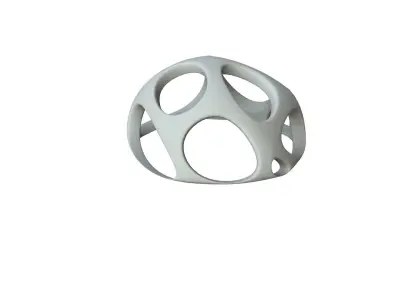 SciFi Cube Object No 54332 Low Poly Shape Low-poly 3D model