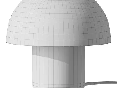 Morel Lamp in Deep Fir Green 3D model