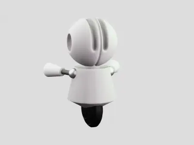 robot with big eyes 3D model