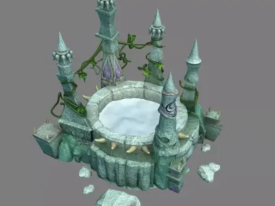 Game Gangs demon cave - wishing well 3D model