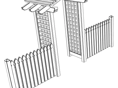 Arbor Trellis Style 4 3D model