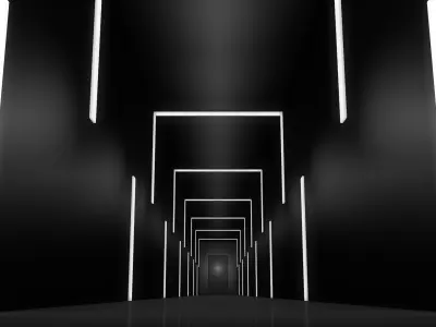 Futuristic Coridor 3D model