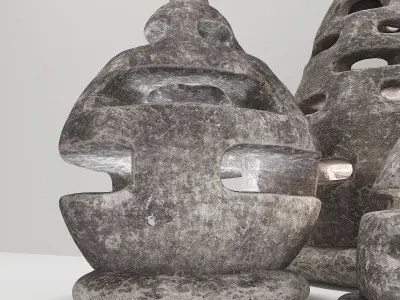 Stone light  Neo decorative n4  3D model