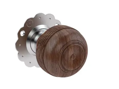 Rosewood Brown Mortice Door Knob 3D model