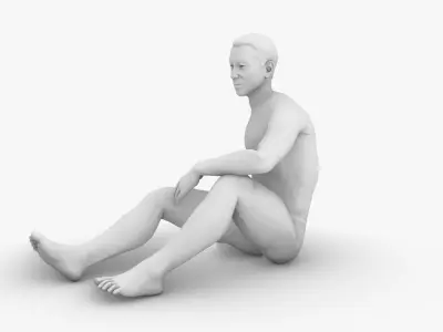 A Man 3D print model