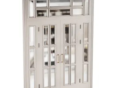 Modern entrance door 19 3D model