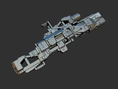 Sci-Fi Rifle 3D model