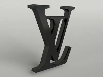 Louis Vuitton Logo 001 Free low-poly 3D model