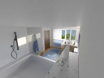 Bathroom Scene - Interior 3D Environment 3D model