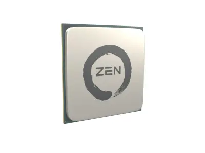 AMD AM4 Zen CPU V1 001 3D model